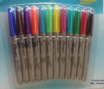 Permanent Marker 12 Colours